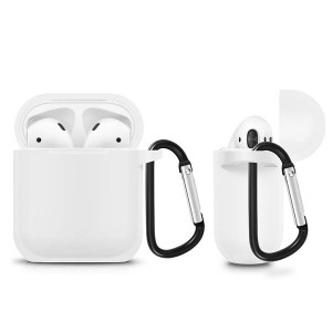 Silicone Carcasa pentru Airpods Type 1 - White