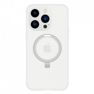 Tel Protect Magical Magsafe Stand Case for Iphone 15 Pro Max silver