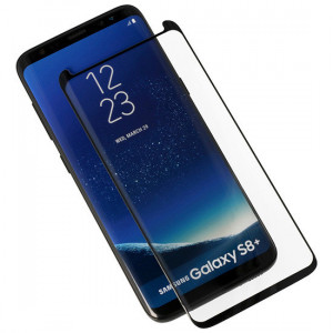 Tempered Glass Full Glue 5D for SAMSUNG GALAXY S9 PLUS BLACK - case friendly - Img 2