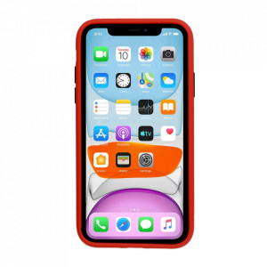 Vennus Color Button Bumper pentru Xiaomi Mi 10T/Mi 10T Pro 5G Rosu - Img 2