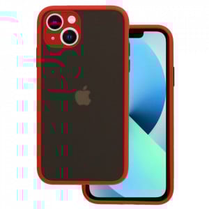 Vennus Color Button Bumper pentru Xiaomi Rosumi 10 Rosu - Img 2