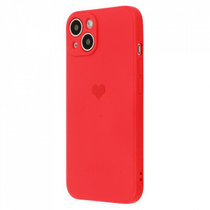 Vennus Silicone Heart Husa pentru Iphone 13 Pro design 1 rosu