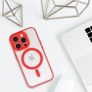 Acrylic Color Magsafe Case for Iphone 16 Pro Max red, POK062716 - Img 3