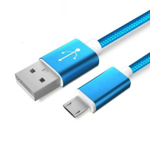 Android Micro USB - cablu date incarcator 1.5m Albastru