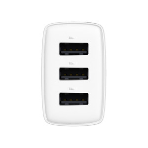 Baseus Compact Incarcator Priza - 3xUSB - 17W (CCXJ020102) white - Img 3
