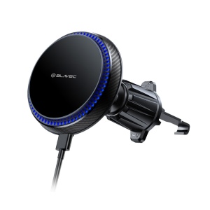 Blavec Car holder BH-05 magnetic induction Magsafe 15W to air vent Cooling Fan System (BH05-MAVIB) black - Img 2