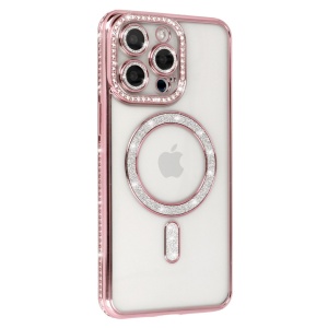 Bling Magsafe Case for Iphone 14 Pro pink