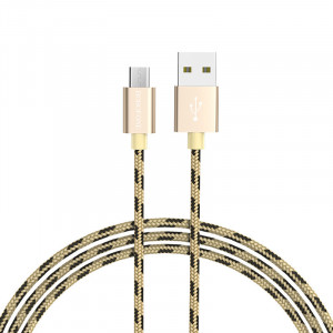 Borofone Cablu BX24 Ring Current - USB to Micro USB - 2,4A 1 metre gold