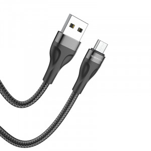 Cablu Borofone BX61 Source - USB to Micro USB - 2,4A 1 metru negru - Img 3