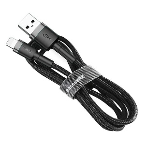 Cablu pentru incarcare si transfer de date Baseus Cafule USB/USB Type-C 3m Negru/Gri, PMCALKLF-RG1 - Img 8
