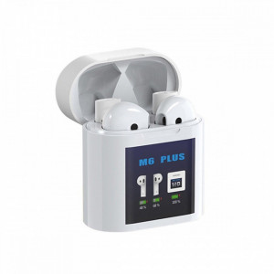 Casti audio wireless cu Bluetooth 5.0, alb, PMHOLM31623