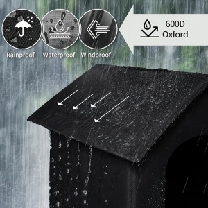 Căsuță de Exterior pentru Pisici – Impermeabilă, din Material Oxford, TMEG709519 - Img 2