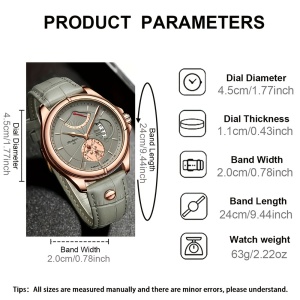 Ceas Quartz Clasic, cu data, pentru barbati, TMXW744222 - Img 5