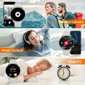 Ceas Smartwatch Elegant cu Ecran 3.81 cm – Design Unisex, Funcții Avansate pentru Sănătate și Fitness, PMQP192259 - Img 6