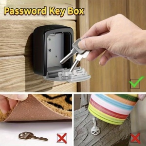 Cutie de depozitare pentru chei, pentru apartamente in regim hotelier self check-in, Metalic, Locker key, PMJR251645-ROSU - Img 4