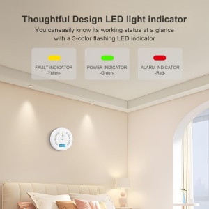 Detector de monoxid de carbon cu afisaj LED, PMLU80252 - Img 7