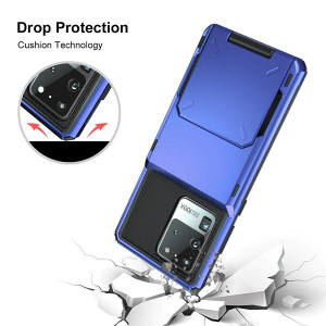 Husa Huawei P Smart 2019 - Book Type Card Holder, albastru, HWPS2019-007 - Img 3