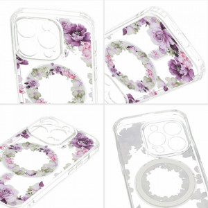 Husa Tel Protect Flower Magsafe pentru Iphone 13 design 6