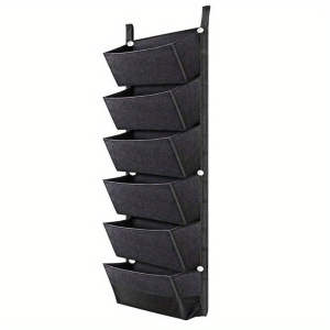 Jardinieră verticală cu 6 buzunare – Suport modern pentru plante decorative și ierburi aromatice, TMRY103137 - Img 7