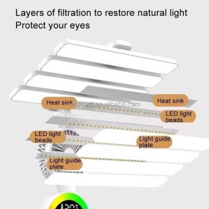Lampă de birou Smartix LED flexibil 30-47 CM cu ceas, dată și temperatură, 2 Organizatoare, Alb, AD30402 - Img 6