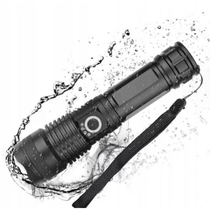 Lanterna tactica cu LED, 2000 lumeni, 4 moduri de iluminare, Negru, AD20004 - Img 6