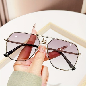 Ochelari de soare vintage, cadru metalic, unisex, TMAH1753278 - Img 4