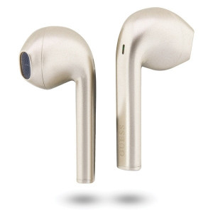 Original Albastrutooth Earphones TWS GUESS GUTWST26PSK + docking station Classic EST Logo Auriu - Img 2