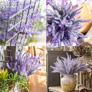 Set 5 fire de lavandă artificială – Decor natural și elegant pentru exterior și interior, TMLU128684 - Img 3