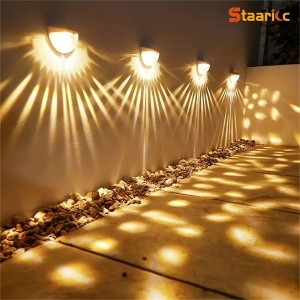 Set lămpi solare LED tip far – Iluminat decorativ alb pentru exterior, TMYA48214A - Img 5
