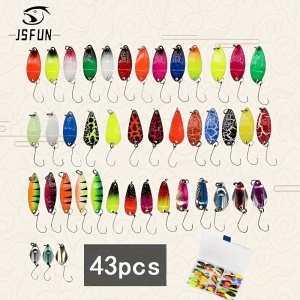 Set naluci de pescuit, 43 buc, multicolor, cu carlige, TMXV816764