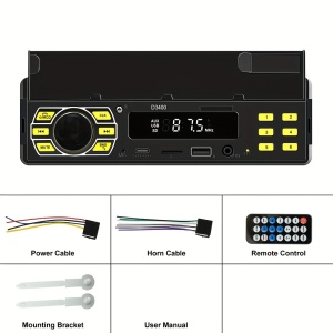 Sistem audio auto digital 1DIN cu radio MP3 pentru mașină 12V, PMDP78769 - Img 2