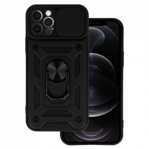 Slide Camera Armor Carcasa pentru Iphone 12 Pro Negru - Img 3