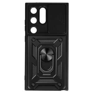 Slide Camera Armor Case for Samsung Galaxy S24 Ultra Black