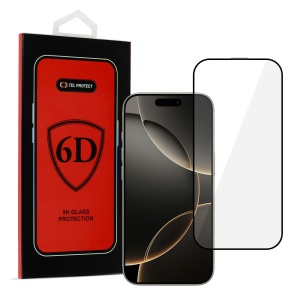 Tel Protect Full Glue 6D Tempered Glass pentru Iphone 16 Pro/ 17, negru, MGPROB04293