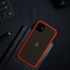 Vennus Color Button Bumper pentru Xiaomi Mi 10T/Mi 10T Pro 5G Rosu - Img 3