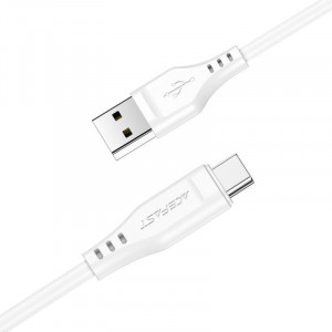 Acefast Cablu C3-04 - USB to Tip C - 3A 1,2 metri alb