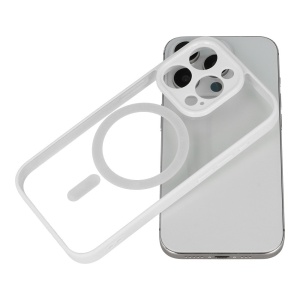 Acrylic Color Magsafe Case for Samsung Galaxy S24 Ultra white, POK060322 - Img 4