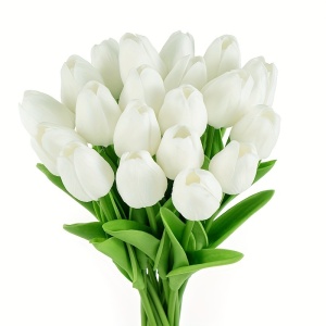Buchet de 10 lalele artificiale pentru nunta, camera, acasa, hotel, petrecere, evenimente, PMYH28835 - Img 3