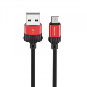 Cablu Borofone BX28 Dignity - USB to Micro USB - 2,4A 1 metru rosu - Img 3