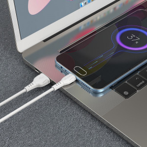 Cablu Borofone BX51 Triumph - USB to Micro USB - 2,4A 1 metre white - Img 2