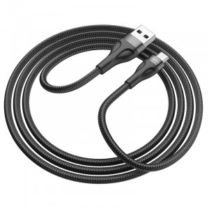Cablu Borofone BX61 Source - USB to Micro USB - 2,4A 1 metru negru - Img 2