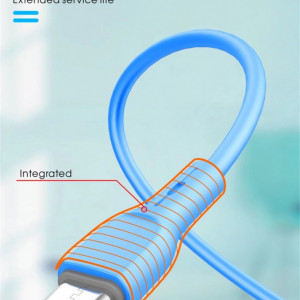 Cablu Silicone - USB to Micro USB - QC 3.0 1 metru Roz