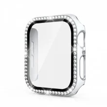 Carcasa pentru Apple Watch 45mm Diamond white-silver