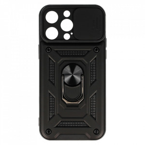 Carcasa Slide Camera Armor pentru Iphone 15 Pro Max Negru