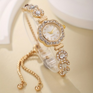 Ceas Elegant Quartz de dama, auriu, TMEM194693