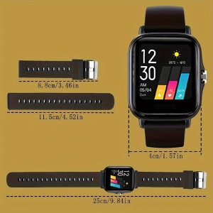 Ceas Smartwatch pentru barbati si femei, PMFW307867-NEGRU - Img 2