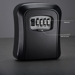 Cutie de depozitare pentru chei, pentru apartamente in regim hotelier self check-in Metalic, Locker key, PMJR251645-NEGRU