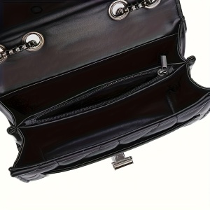 Geantă mini elegantă, cu curea de umăr reglabilă, închidere cu clapetă rotativă, TMMF398582 - Img 4