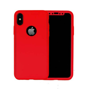 Husa iPhone XS Max 360° Rosie Premium Ultra Slim Cu Folie de Sticla - Img 2
