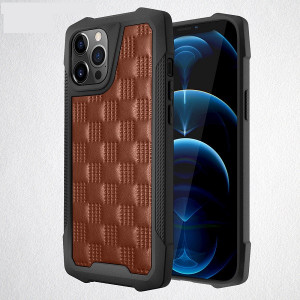 Husa pentru Apple iPhone 12Pro Max, cu protectie ridicata, Fashion, rezistenta la socuri, maro